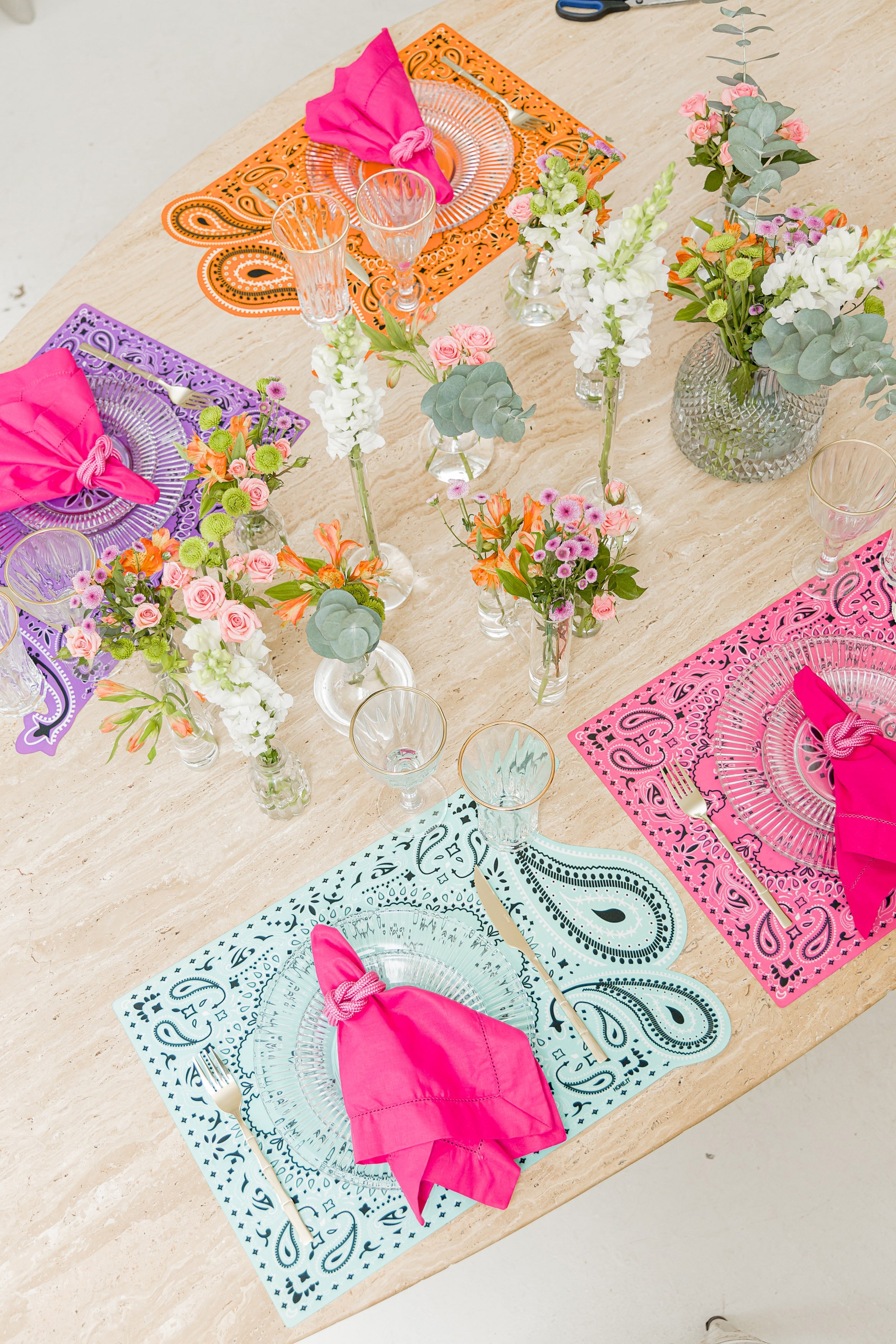 Conjunto Jogo Americano Bandana