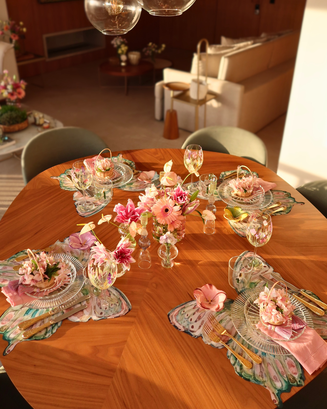 Conjunto 4 Peças Jogo Americano Wish Borboleta