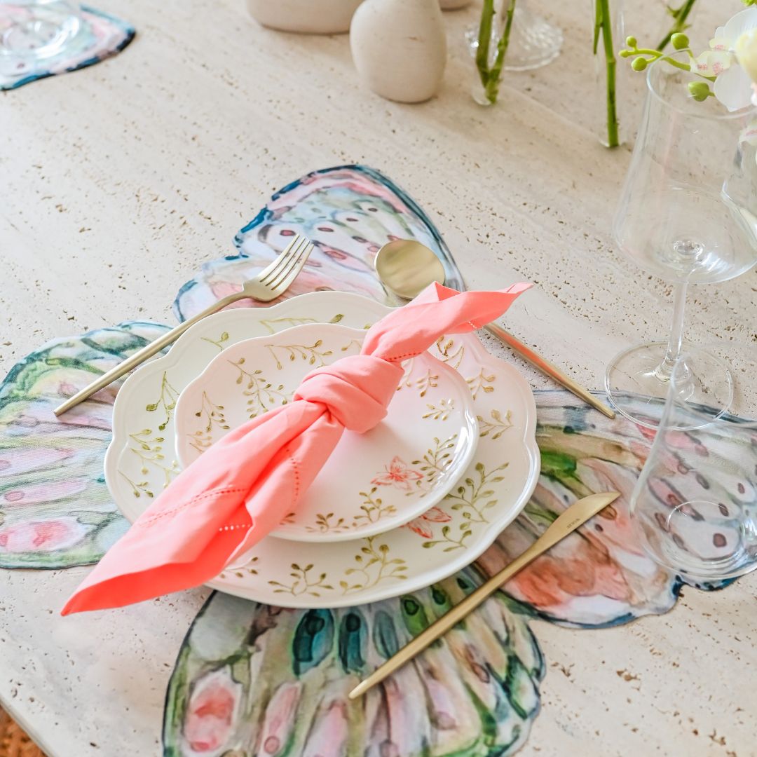 Conjunto 4 Peças Jogo Americano Wish Borboleta