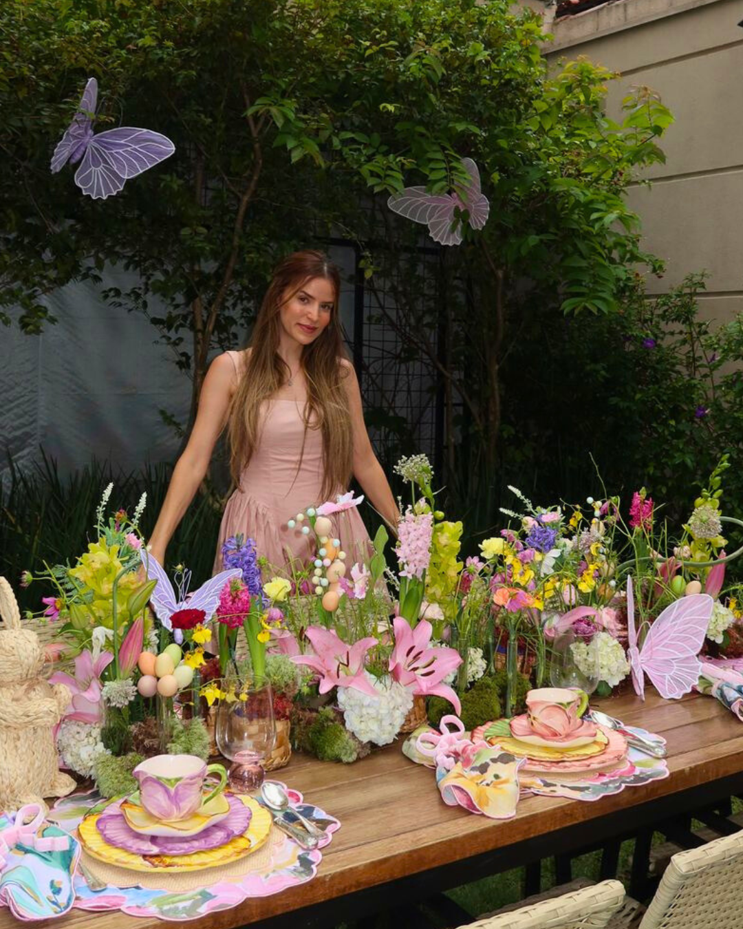 Conjunto 4 Peças Jogo Americano Palha Le Jardin II