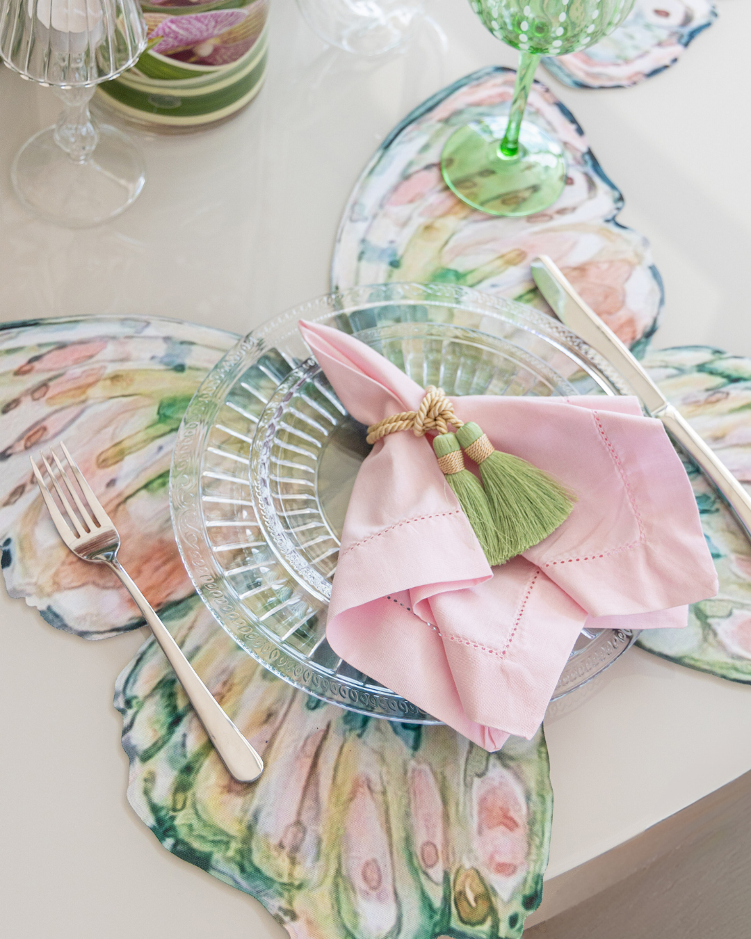 Conjunto 4 Peças Jogo Americano Wish Borboleta