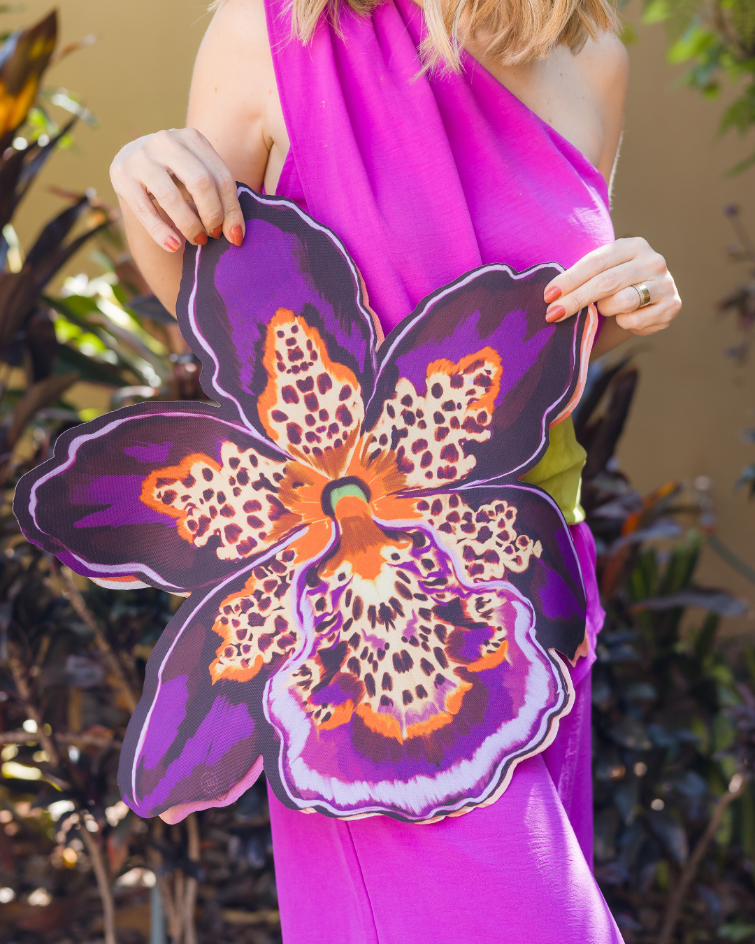 Conjunto 4 Peças Jogo Americano Bloom - Orquídea Roxa