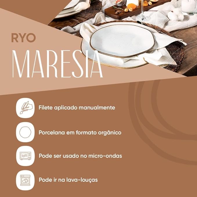 Conjunto de 6 Canecas, Oxford, 260ml Ryo Maresias