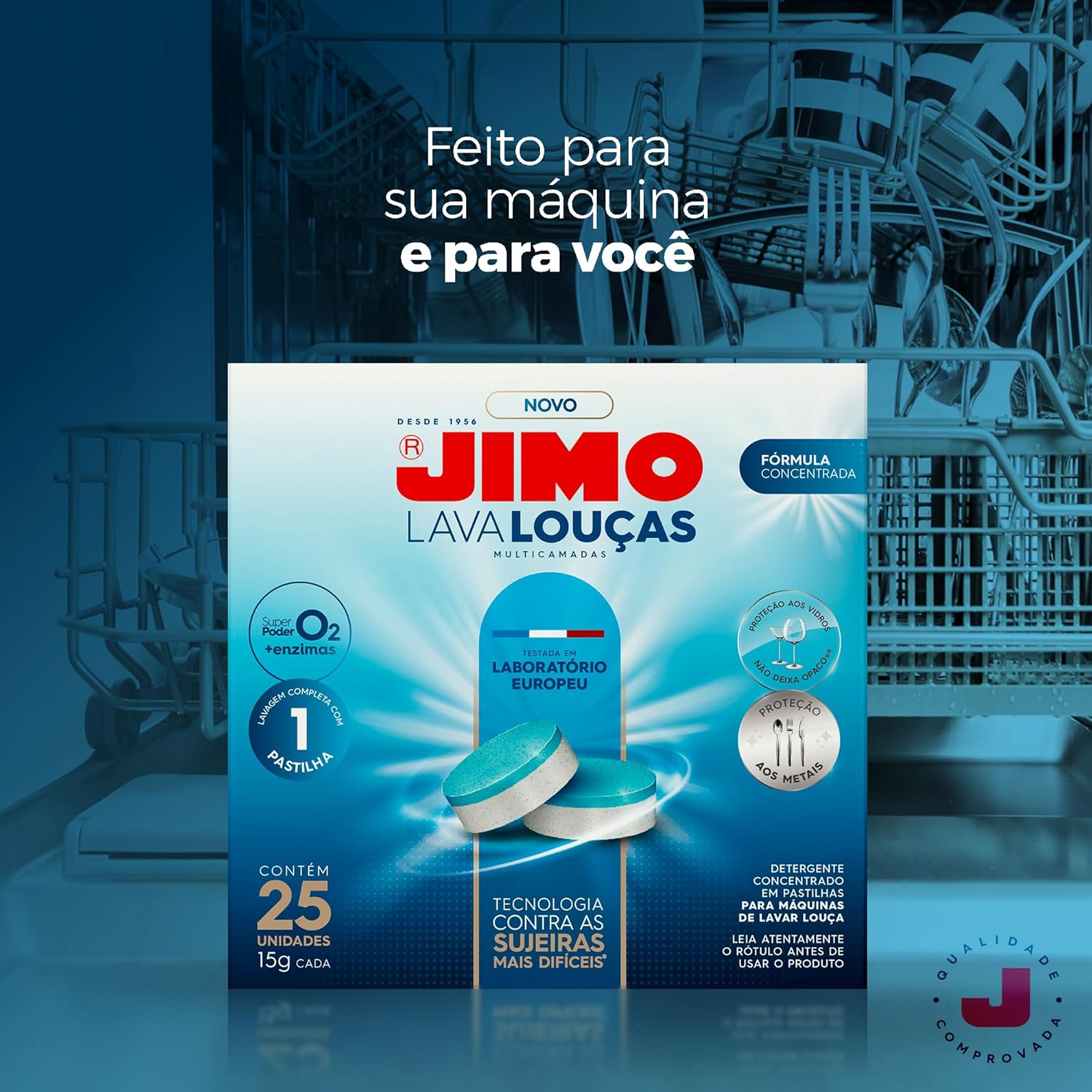 JIMO Lava Louças Detergente Concentrado Pastilha
