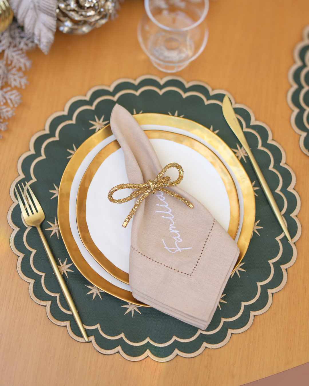 Jogo Americano Holidays Dupla Face - 4 Peças