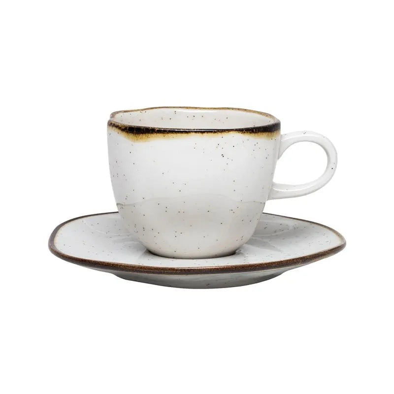 Jogo de 6 Xícaras Grandes 220 Ml Com Pires Ryo Maresia