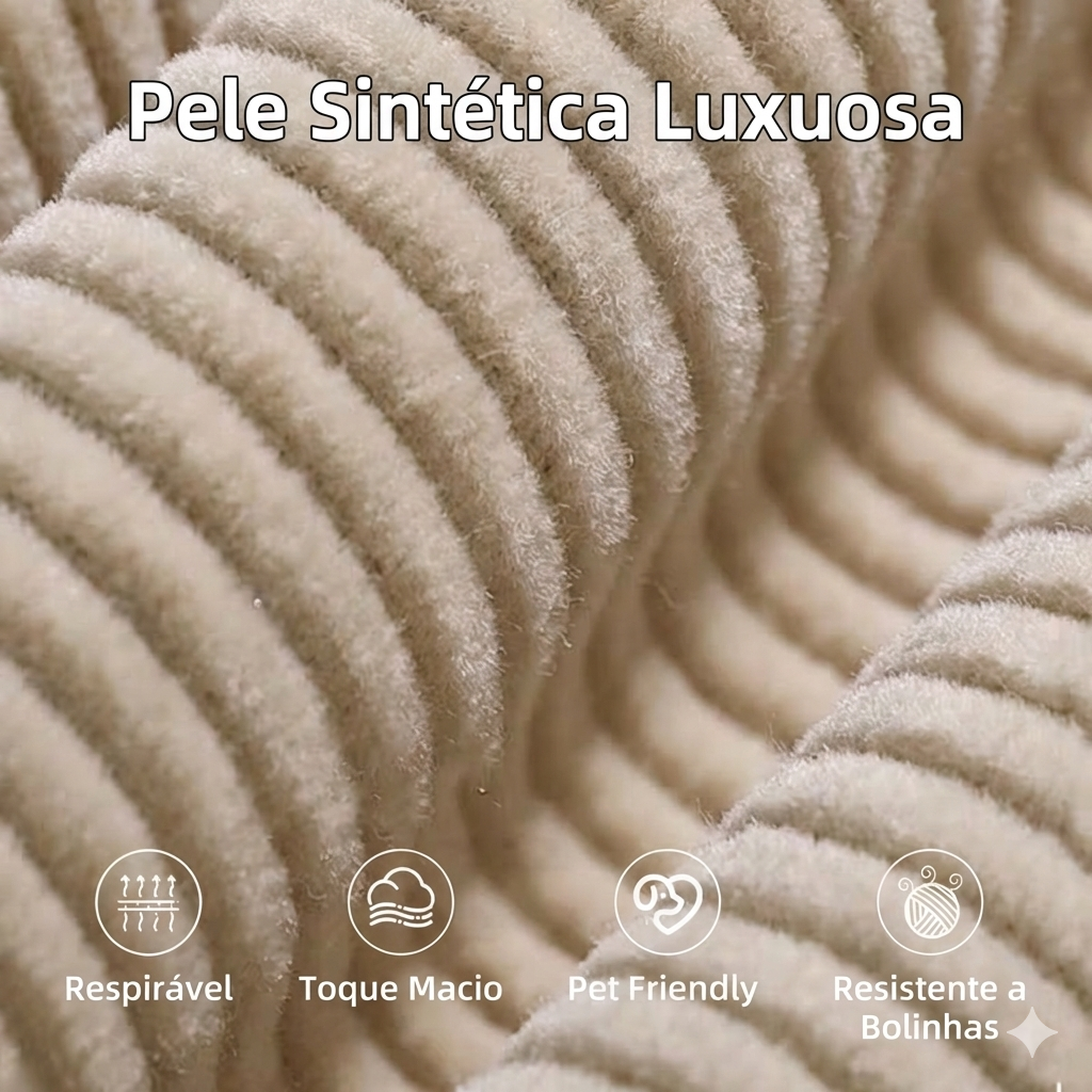 Sofá-Cama Comfort Plus com 3 Almofadas Premium