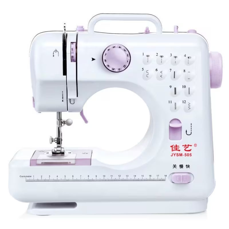 Máquina de Costura Multifuncional com 12 Pontos Integrados