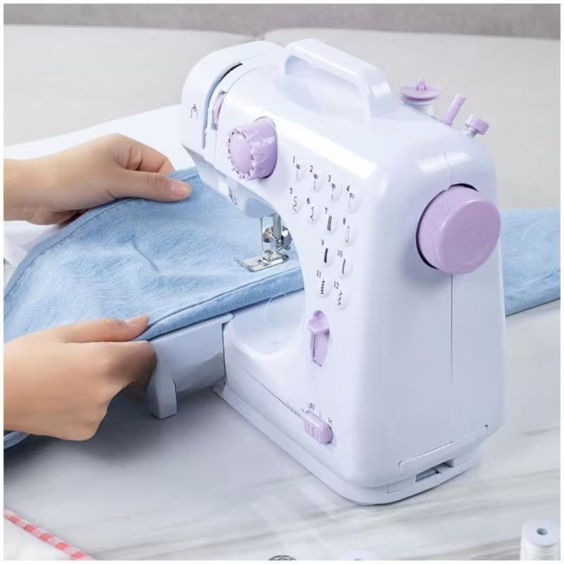 Máquina de Costura Multifuncional com 12 Pontos Integrados